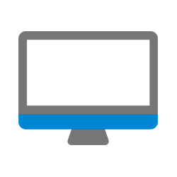 Graphic depicting computer monitor