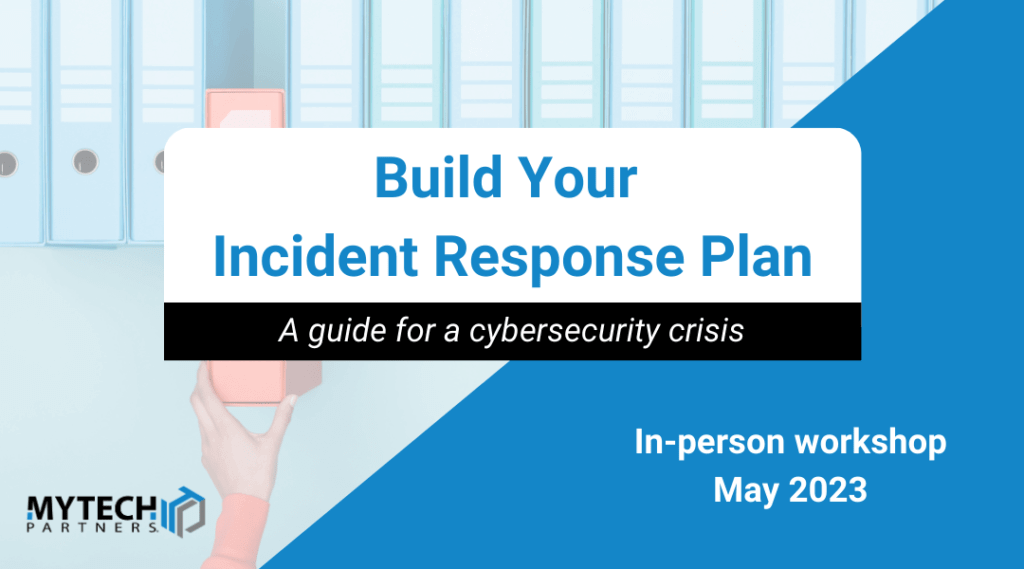 Graphic saying, "Build Your Incident Response Plan"