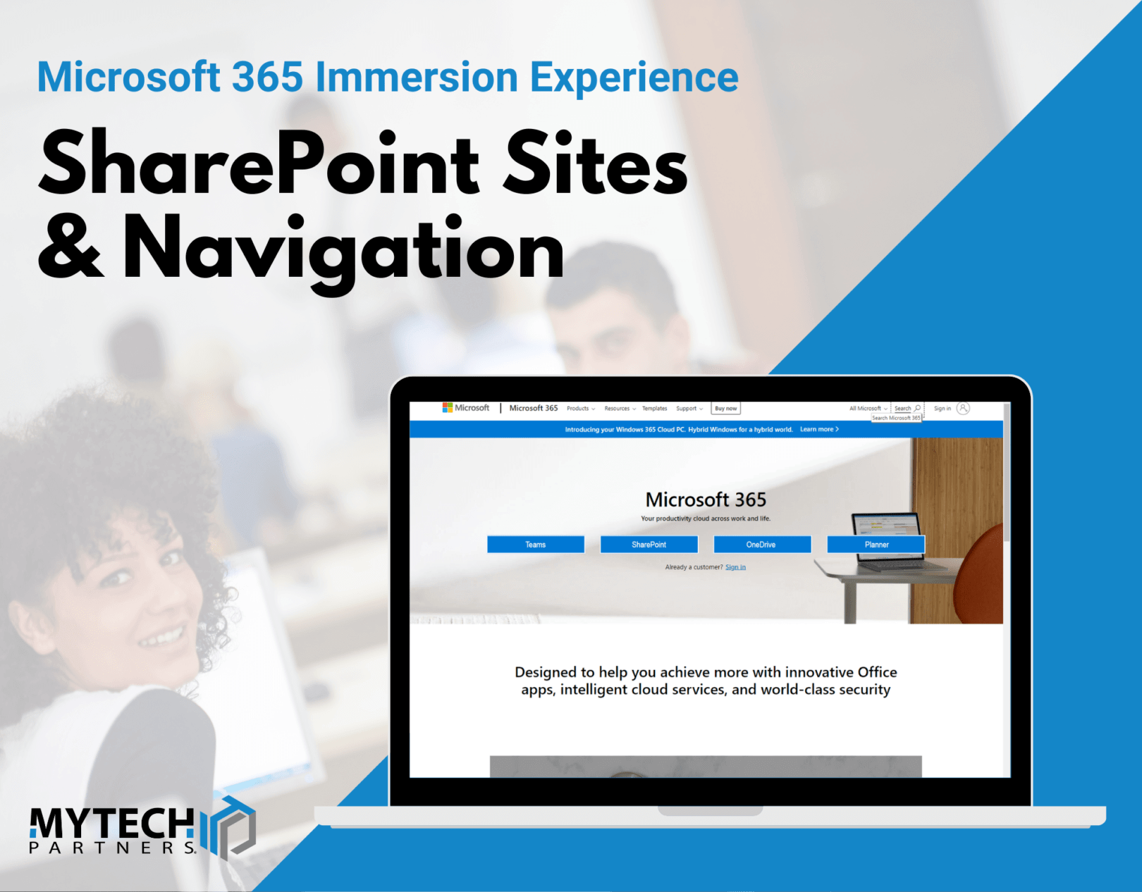 Graphic saying, "SharePoint Sites & Navigation"