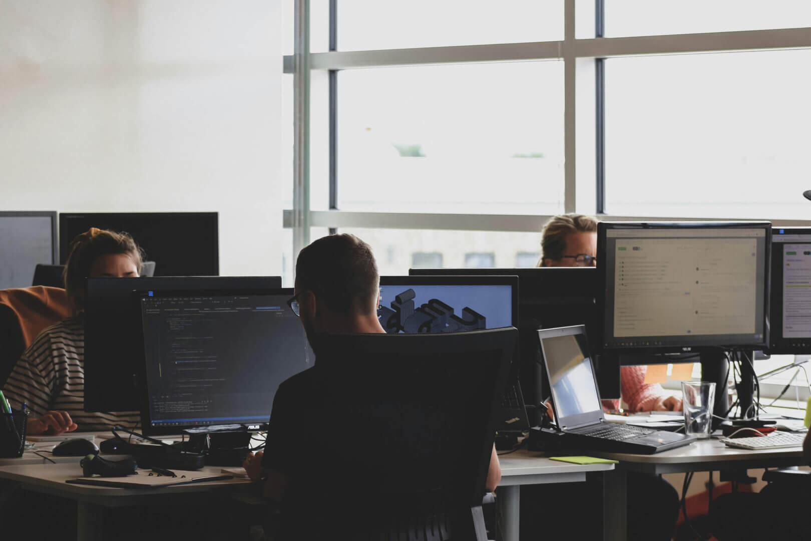 IT professional securing data to ensure business continuity and protect company systems