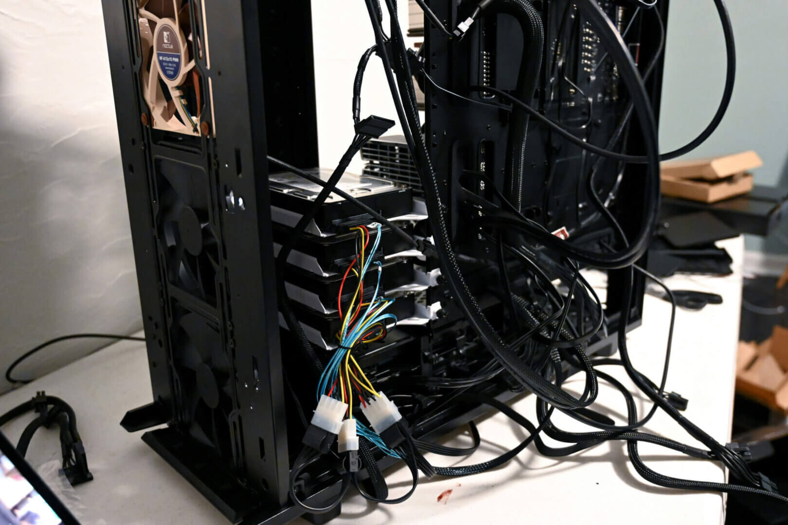 Organized server room representing efficient network infrastructure management in a modern business environment