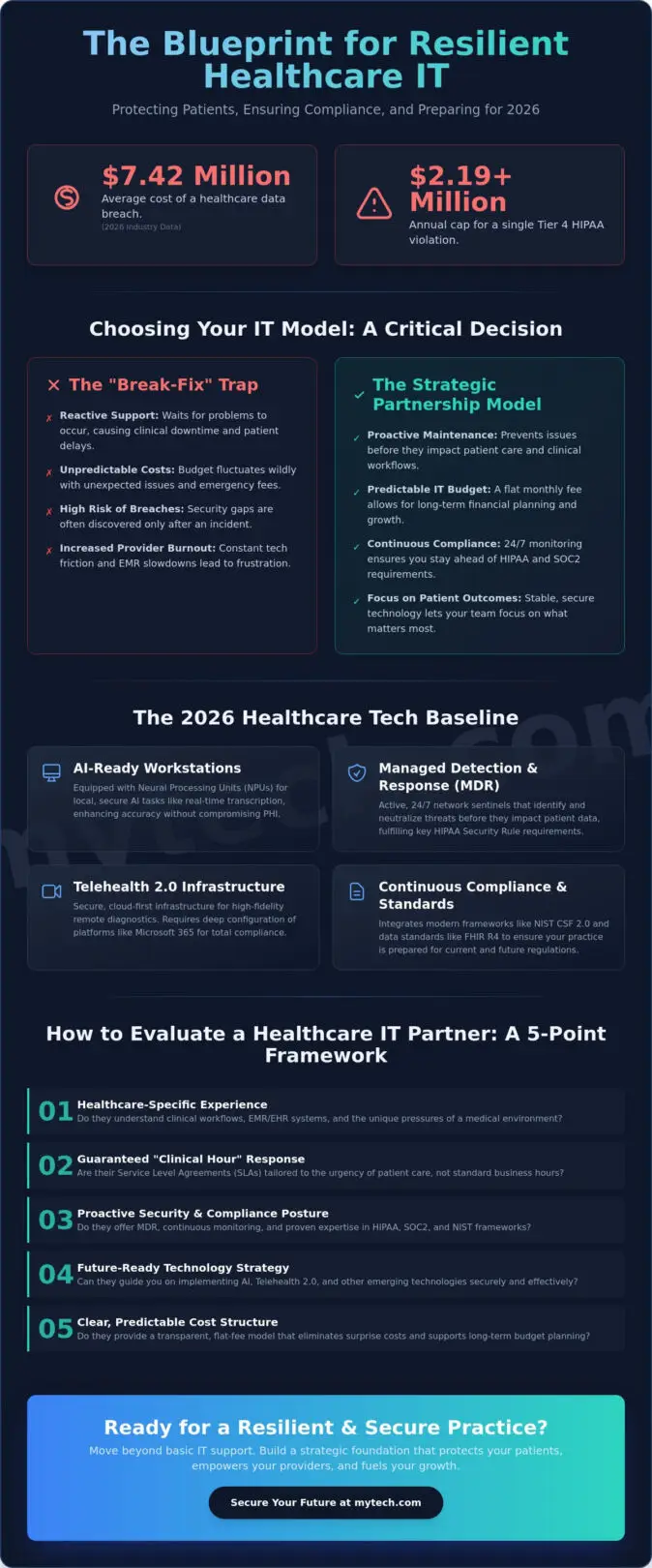 IT Support for Healthcare Providers in 2026: A Strategic Guide to Compliance and Patient Care