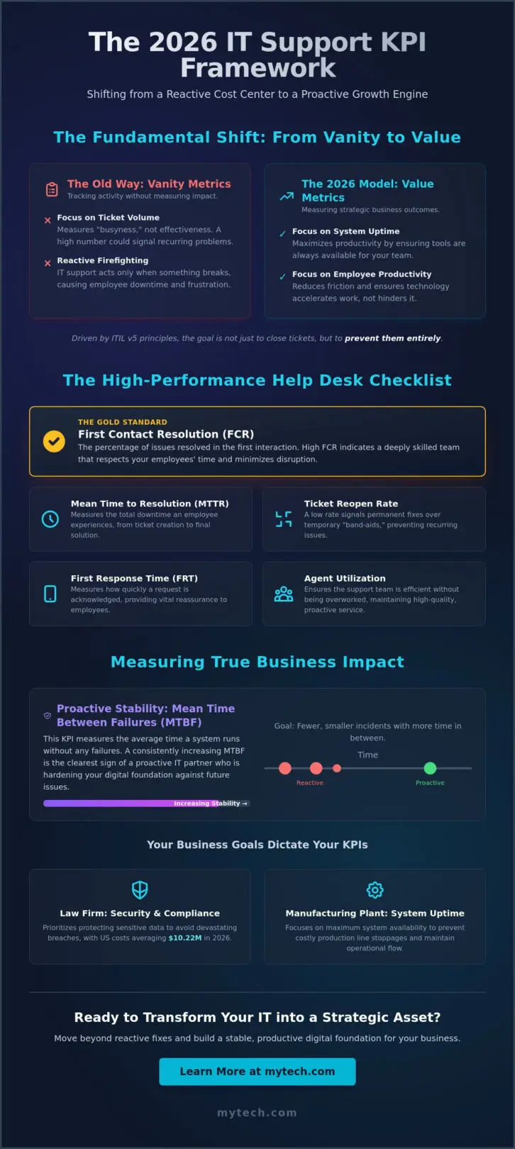 Key Performance Indicators for IT Support: A Strategic Checklist for 2026
