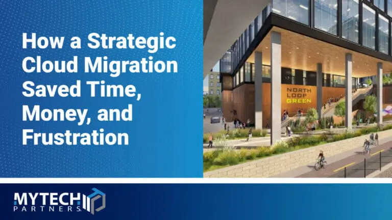 Modern office development representing a strategic cloud migration success story.