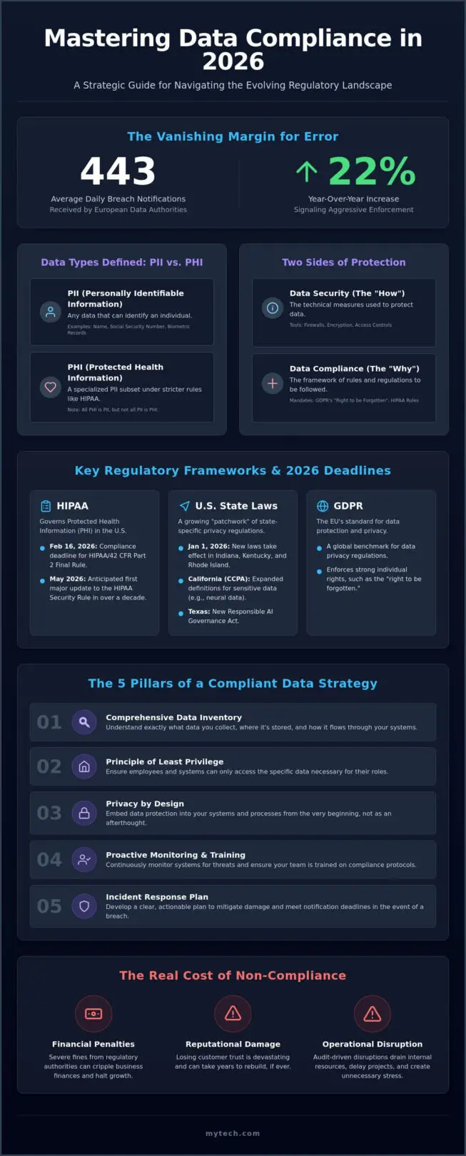 Compliance Requirements for Handling Customer Data: A 2026 Strategic Guide
