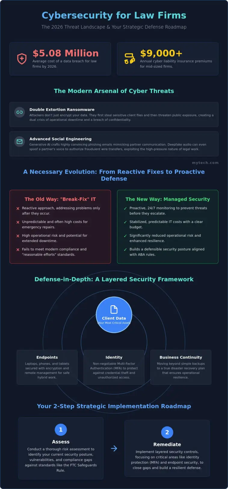 Cybersecurity for Law Firms: A Strategic Guide to Protecting Client Confidentiality in 2026