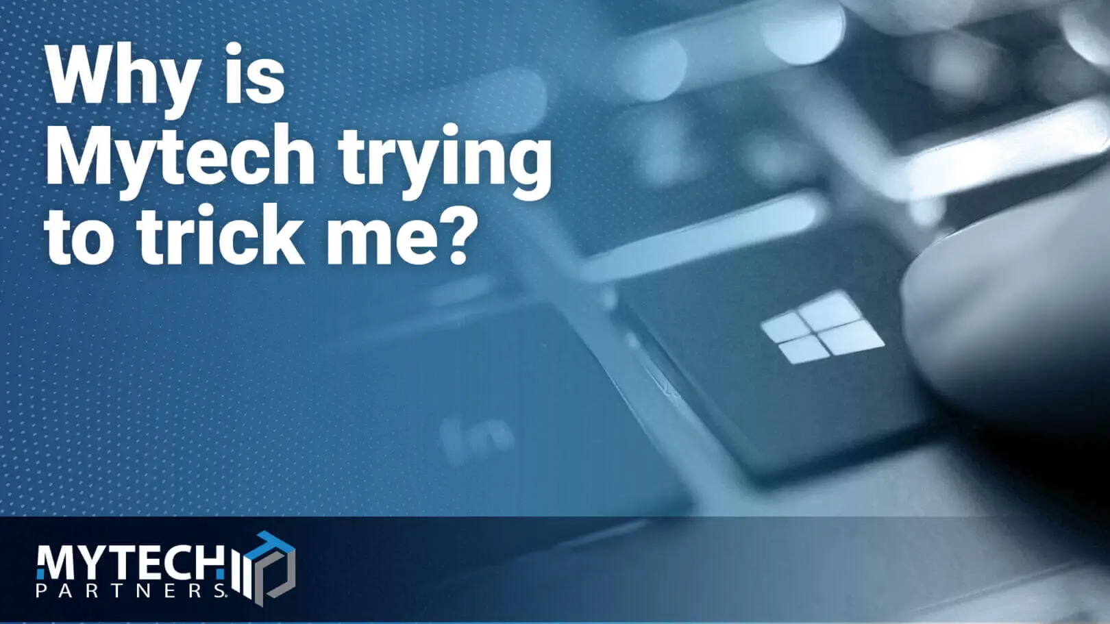Featured image showing a keyboard and technology equipment with text explaining security awareness testing and phishing simulations.